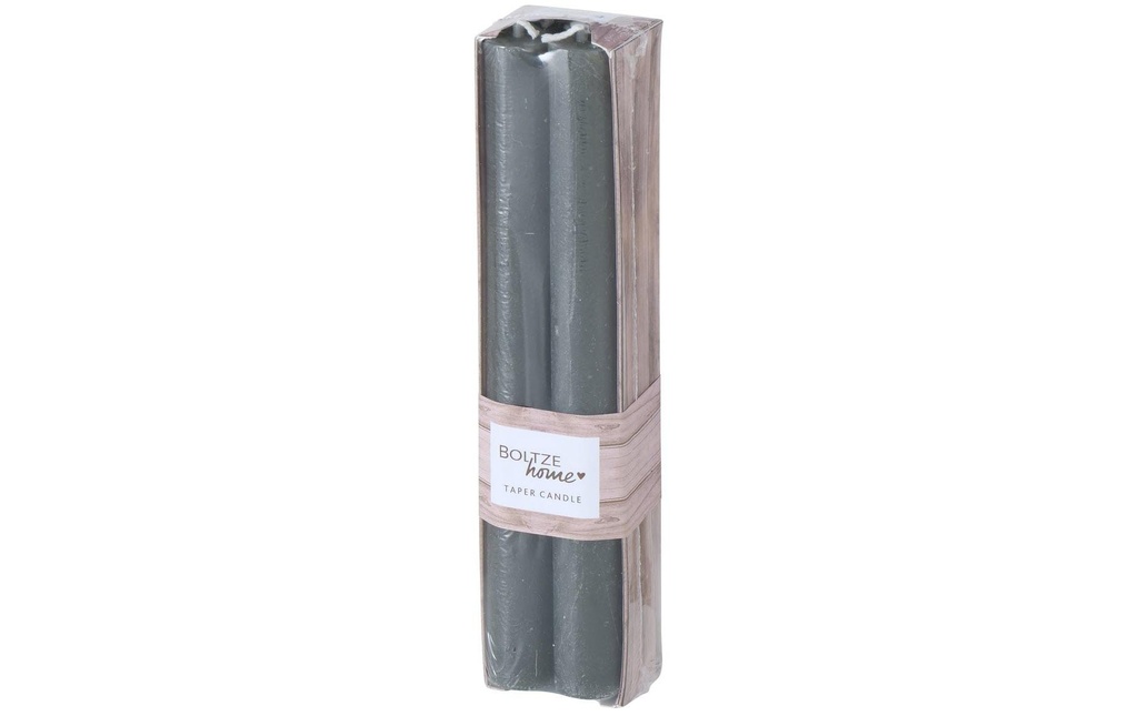 Boltze Bougie droite Melia 20 cm, gris, 4 pièces
