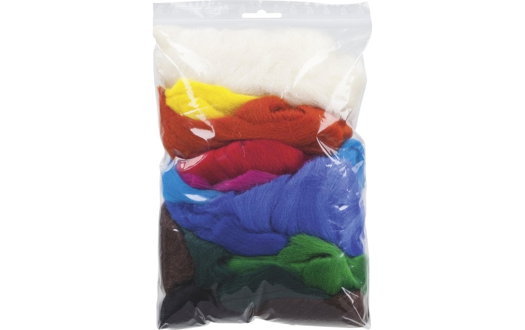 Heyda Laine de feutre Mix 100 g, Multicolore