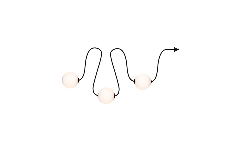 Paulmann Guirlande lumineuse LED Plug & Shine Naima 1.71 m, WW, Noir
