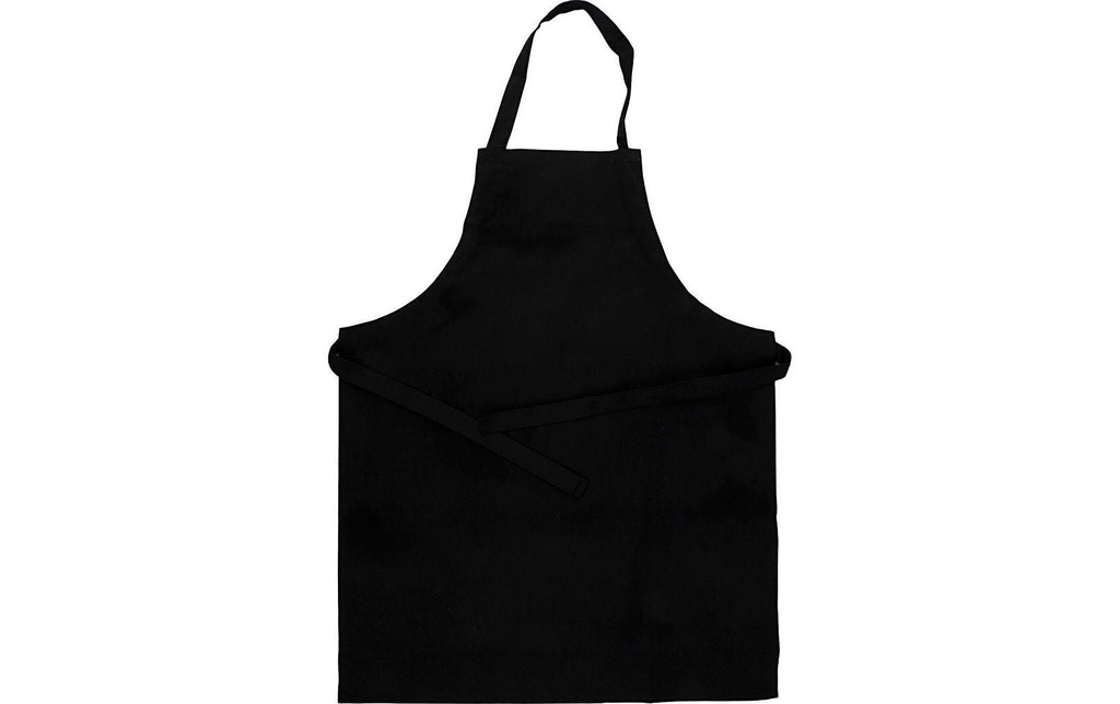 Creativ Company Tablier pour enfant 55 x 70 cm Coton, Noir