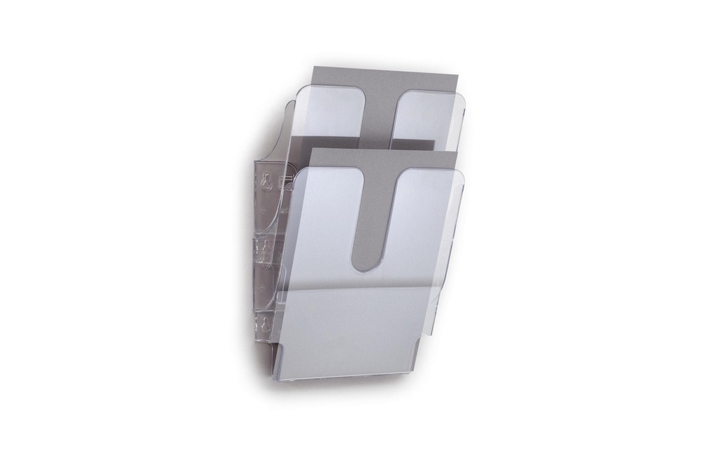 DURABLE Présentoir de prospectus Flexiplus 2 A4, Transparent