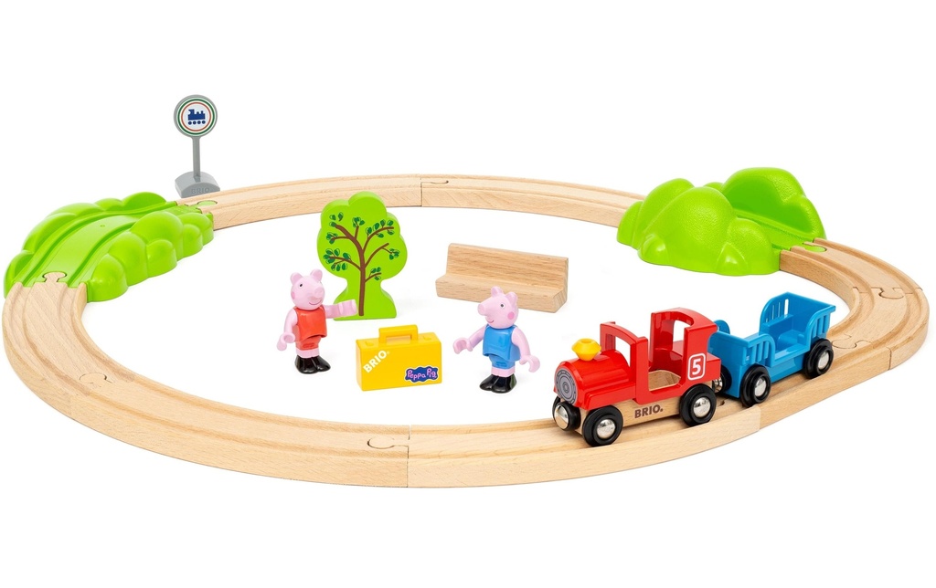 BRIO Jouet en bois Peppa Pig Train Set