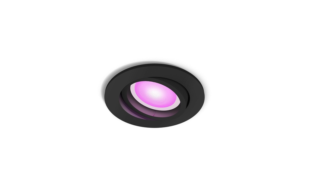 Philips Hue White & Color Ambiance Centura Spot à encastrer Rond Noir