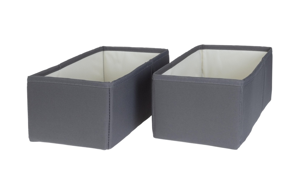COCON Boîte de rangement M Gris, 2 pièces