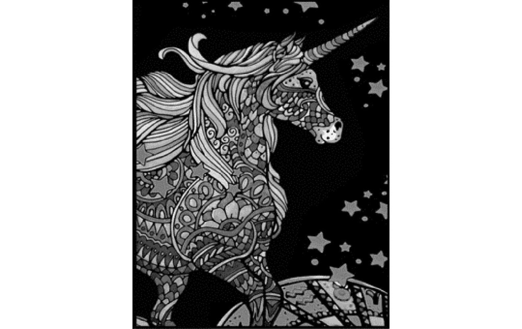 Tataruga Image de velours A4, licorne