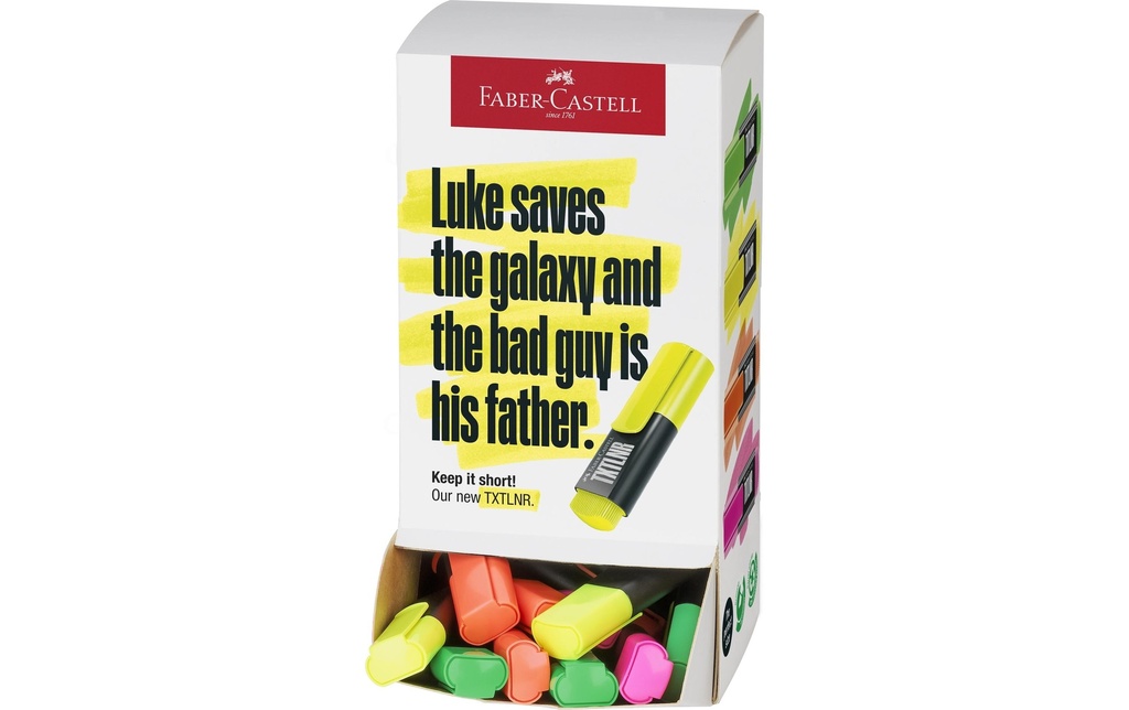 Faber-Castell Surligneur TXTLNR Grand emballage Set de 60 boîtes en carton