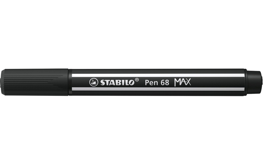 STABILO Crayon feutre Pen 68 MAX Noir, 5 pièces
