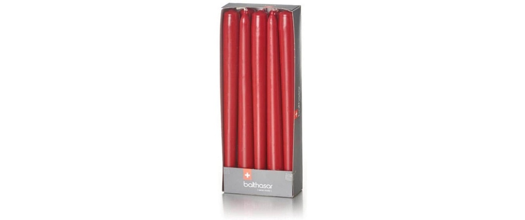balthasar Bougie Etoile 24 cm x 2.2 cm, Rouge cerise, 10 Pièce/s