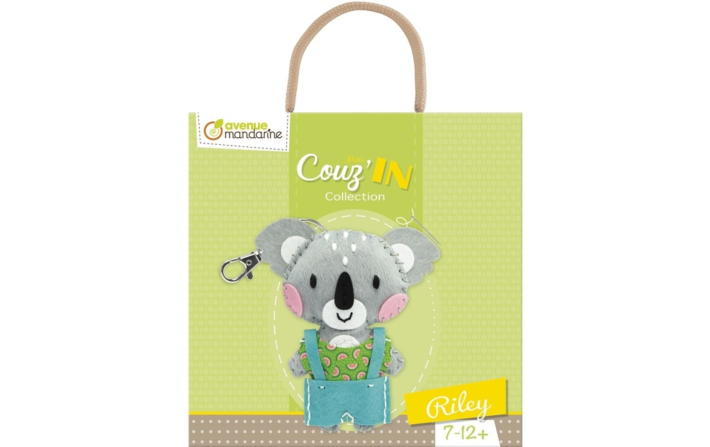 Avenue Mandarine Kits de bricolage Mini doudou Couz'In Riley le koala