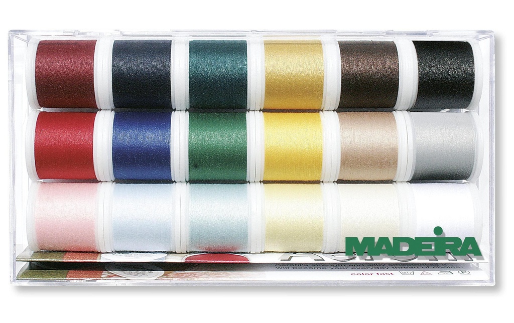 Madeira Fil à coudre, à quilter et à surjeter Boîte de fil Aerofil Multicolore