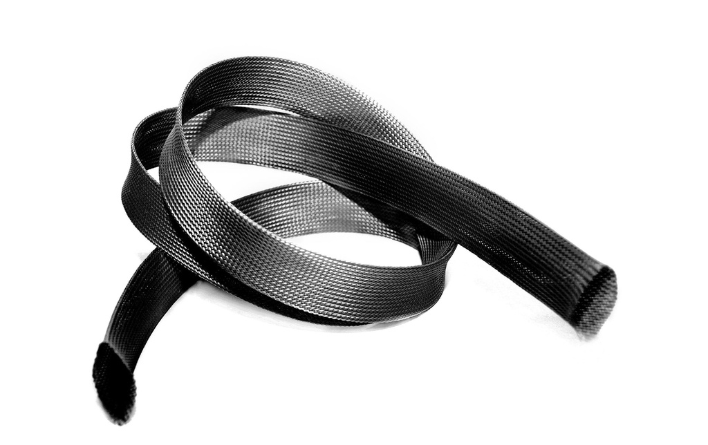 Audioraq Gaine de câble 1592 fermé 40 mm 10m noir
