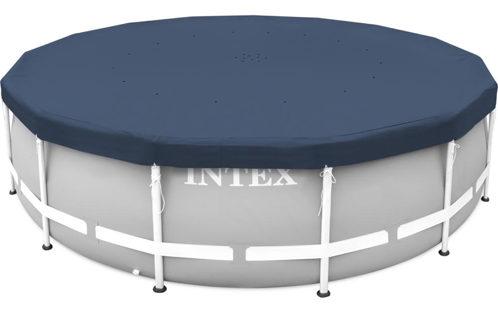 Intex Bâche pour piscine Deluxe tous temps 4.5 m x 20 cm, bleu foncé