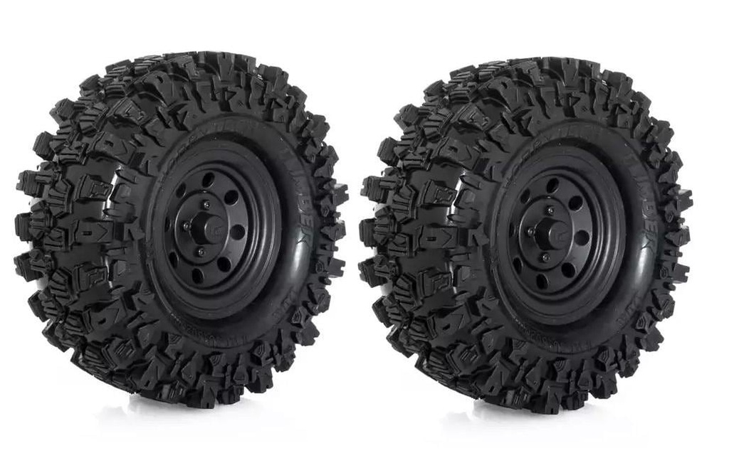 Hobbytech Roues complètes Climber 121/45 mm 1.9 Noir, 1 paire