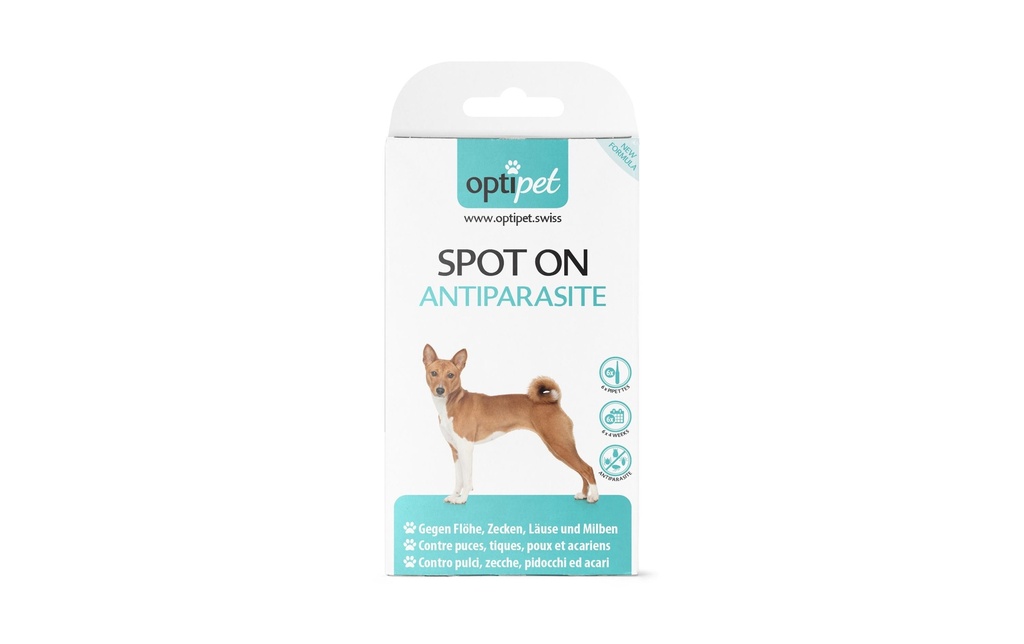 OptiPet Gouttes anti-parasite SPOT ON 6 x 1.5 ml