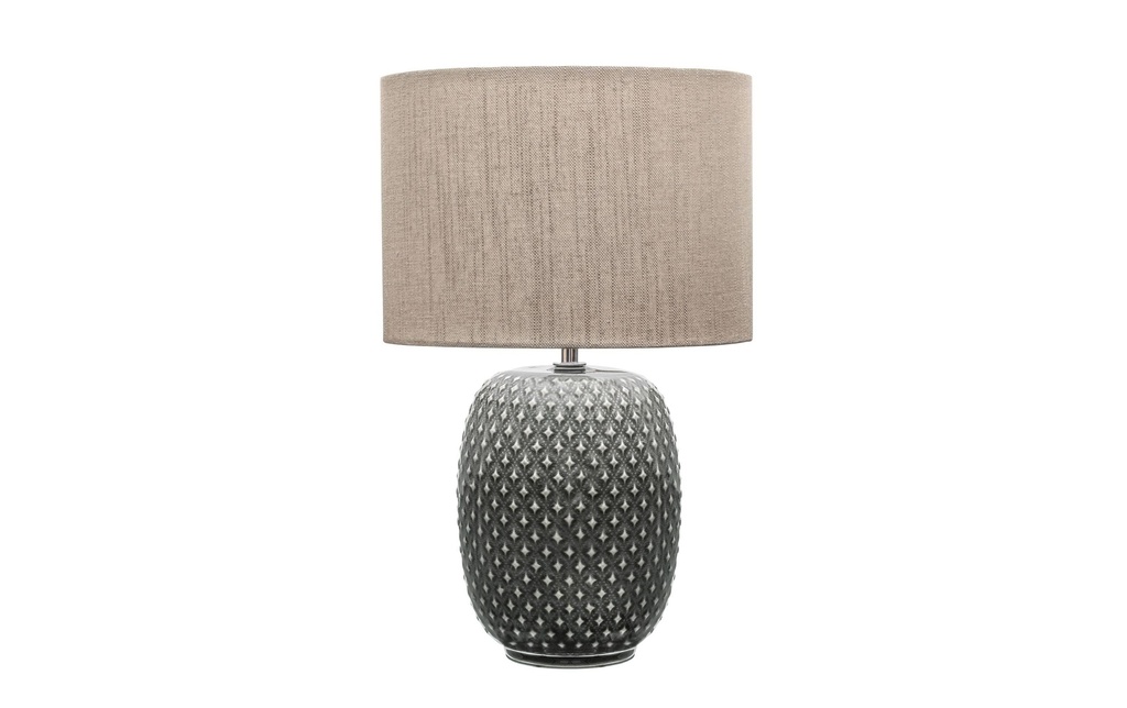 Pauleen Lampe de bureau Pretty Classy 1x E28 Gris foncé/beige