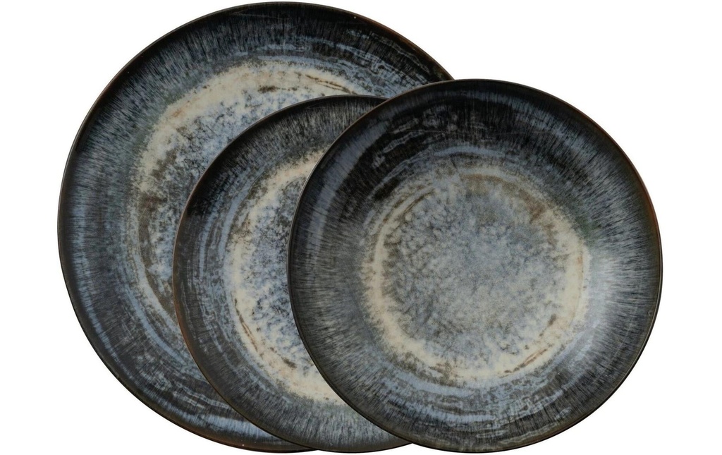 Arthur Krupp Set d’assiettes Galaxy Neptune 12 Pièce/s,Bleu