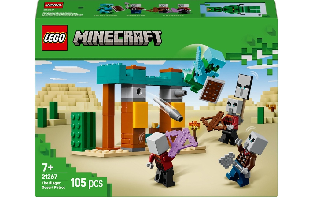 LEGO® Minecraft La patrouille du désert d'Illager 21267