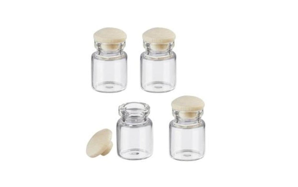 HobbyFun Mini ustensiles Bouteille en verre 2.2 x 1.3 cm