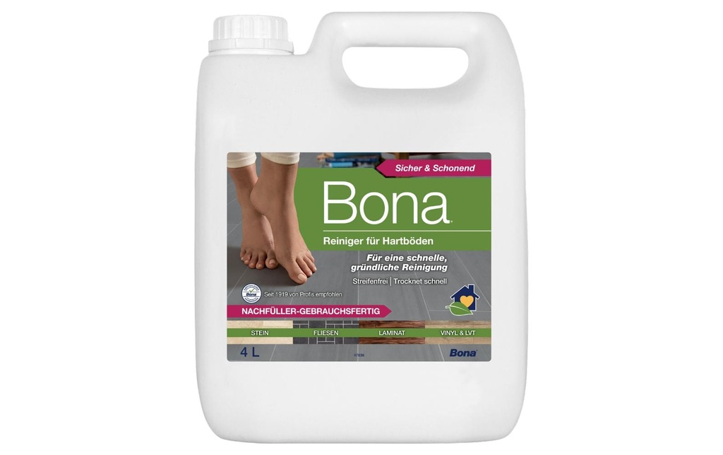 Bona Nettoyant pour sol pour les sols durs, 4 l