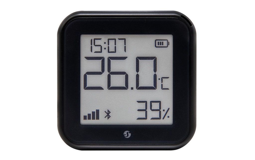 Shelly Capteurs de température et d’humidité Wi-Fi H&T Gen3, Noir