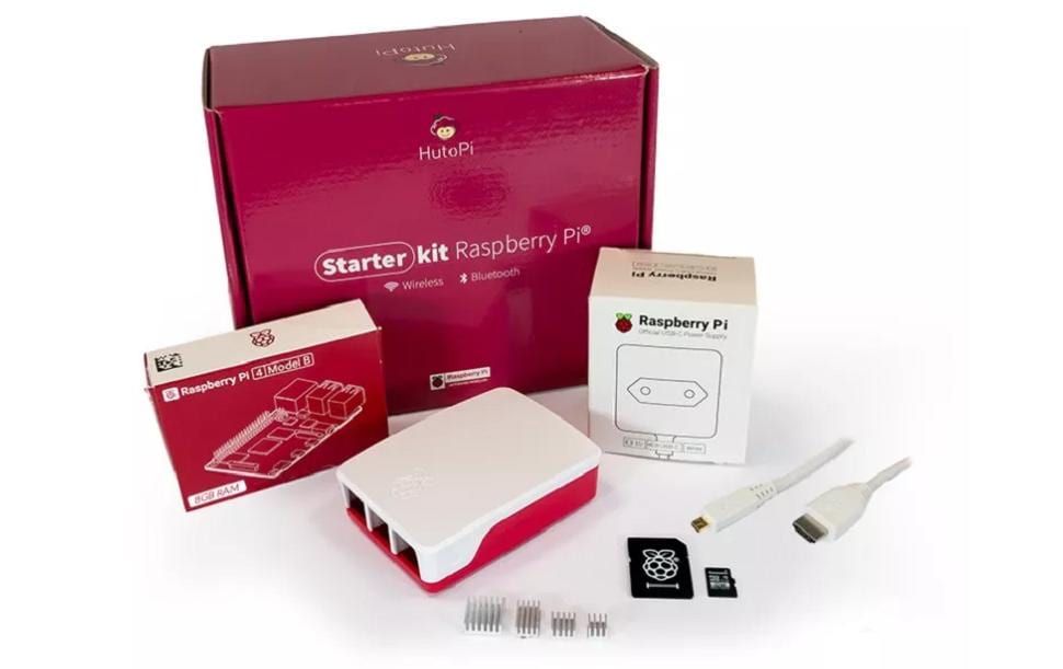 HutoPi Kits de démarrage Raspberry Pi 4 4 GO