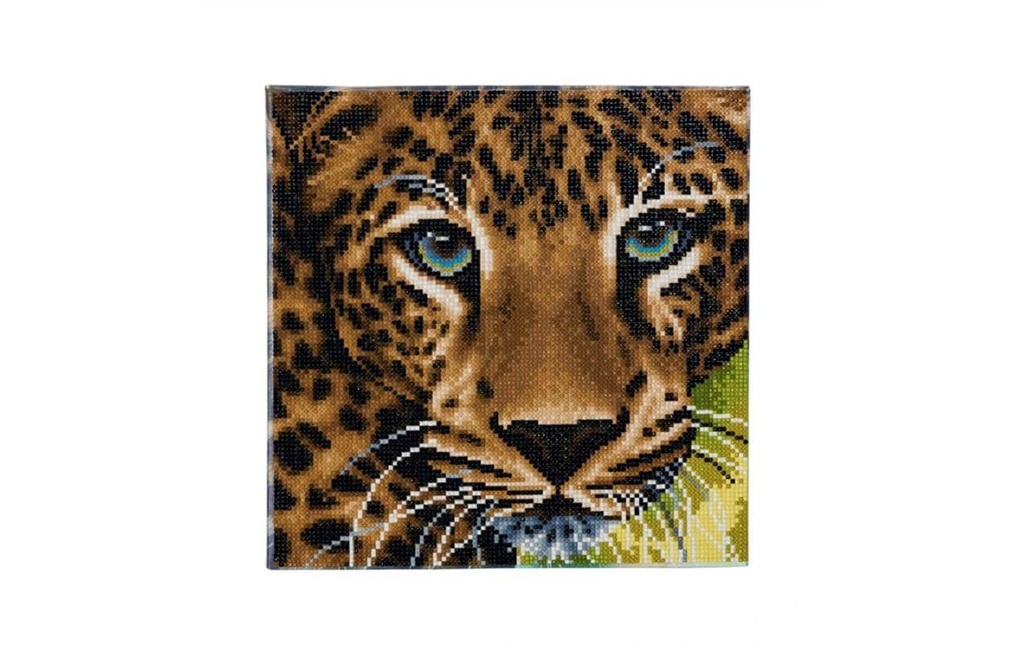 CRAFT Buddy Kits de bricolage Crystal Art Kit Leopard 30 x 30 cm