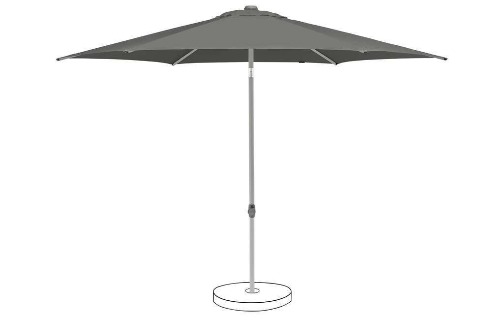 Suncomfort by Glatz Parasol Pop Up Gris pierre, Ø 250 mm