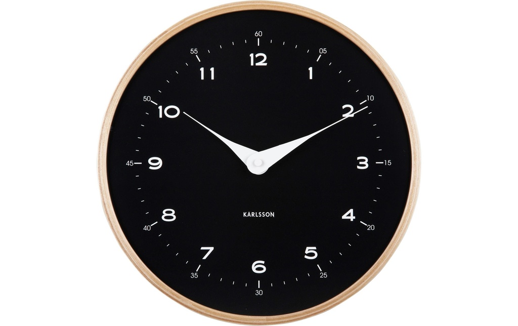 KARLSSON Horloge murale Osado Dome 30 cm, Noir