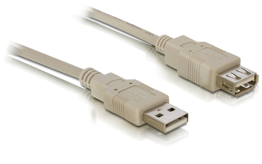 Delock Câble de prolongation USB 2.0  USB-A - USB-A 3 m
