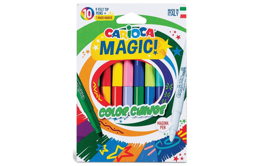Carioca Feutres de coloriage Color Change 10 pièces, multicolores