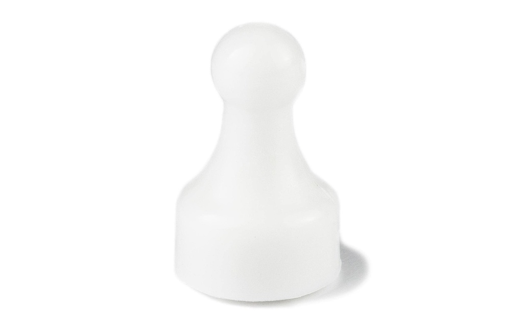 supermagnete Aimant Player Neodym 10 x 20 mm Blanc, 10 Pièce/s