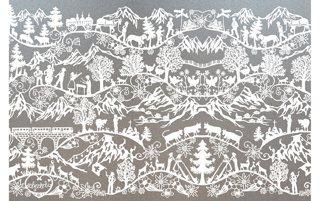 Hubatka Film de fenêtre Swissness 46 x 150 cm, Blanc