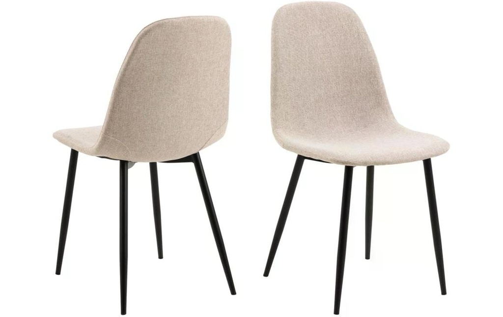 AC Design Chaise Celia 4 pièces, Beige