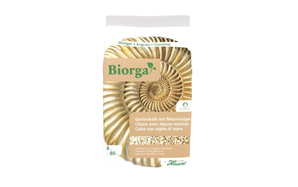 Hauert Chaux de jardin Biorga aux algues, 8 kg