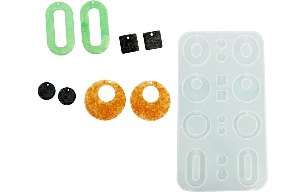 Reslin Moule à couler Silicone Boucles d'oreilles