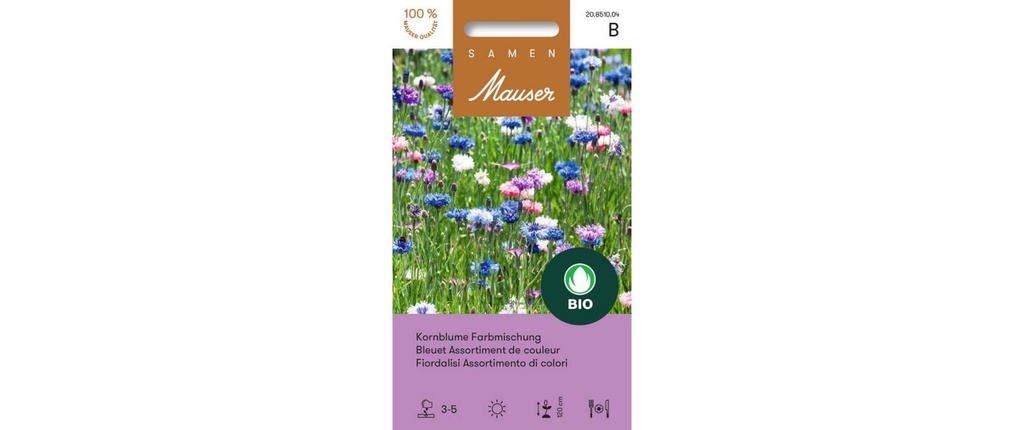 Samen Mauser Semence Mélange de couleurs de bleuet