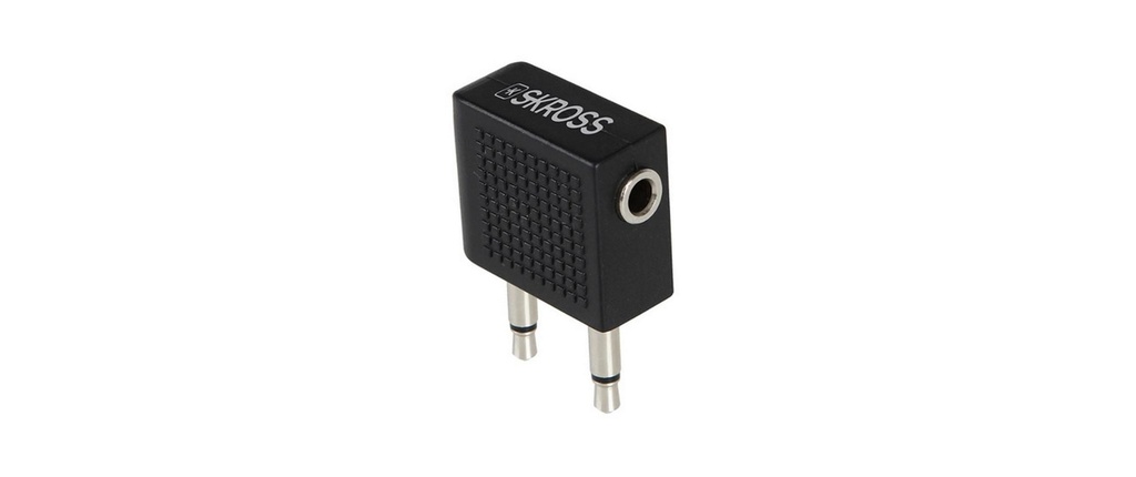 SKROSS Adaptateur audio Airplane Analogique, noir