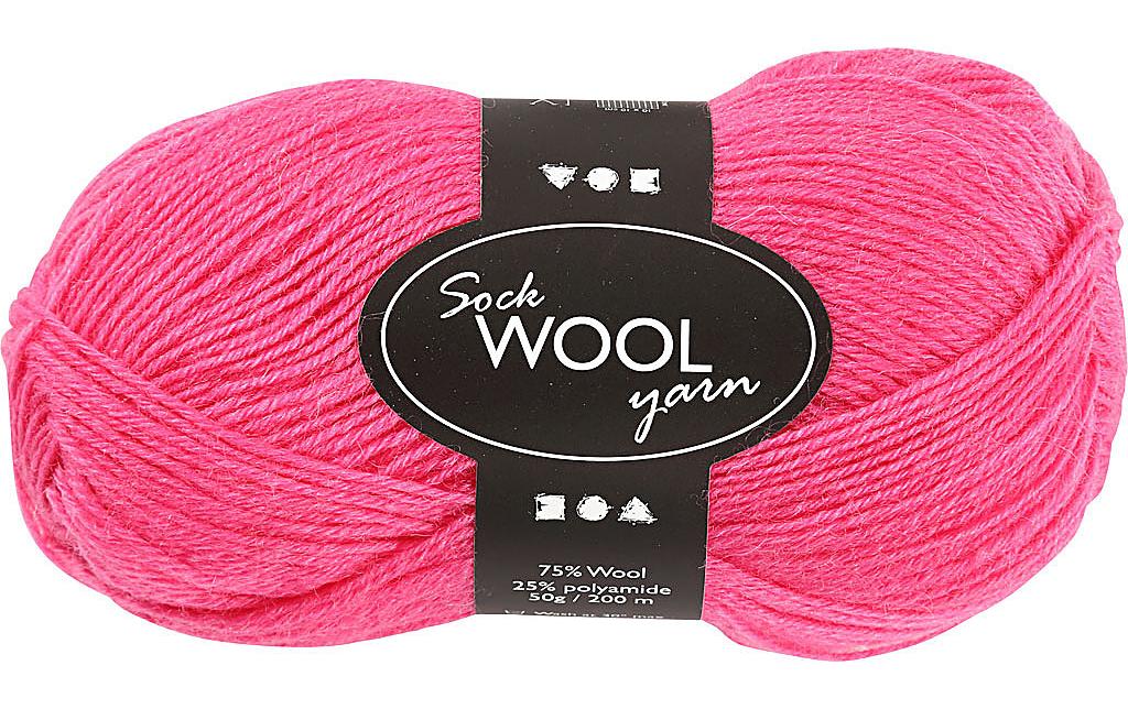 Creativ Company Laine 50 g pour les chaussettes, rose