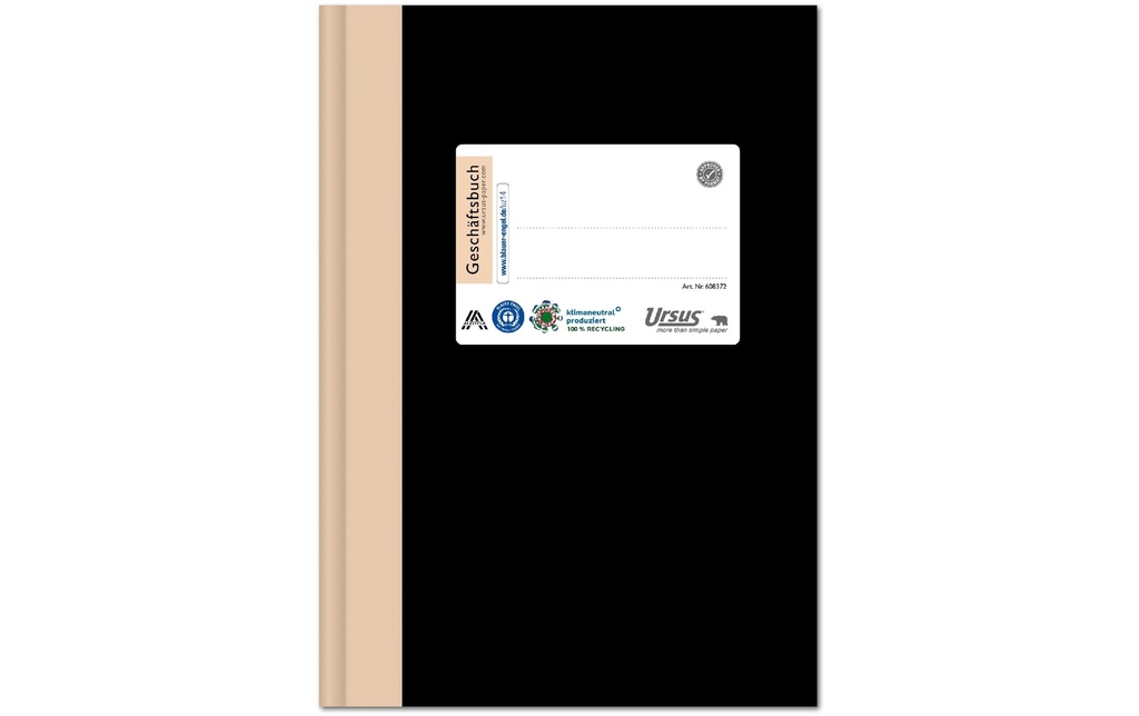 Ursusgreen Bloc-notes Livre de comptes A5, vierge