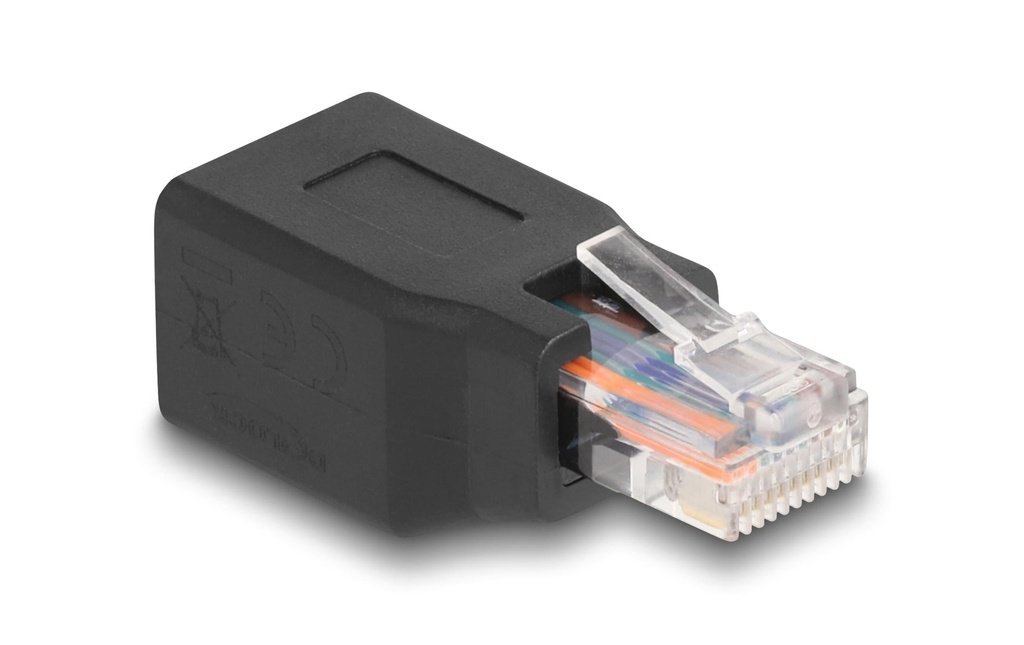 Delock Adaptateur réseau RJ45/RJ48/RJ50 mâle/femelle 1 Pièce/s