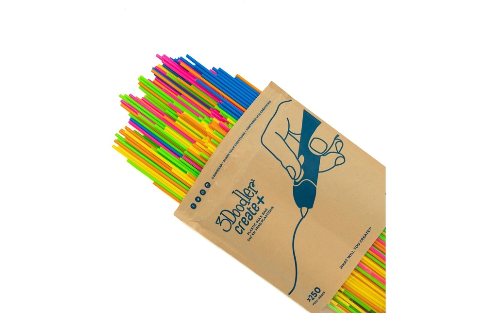 3Doodler Filament de stylo 3D Neon Sunset 250 pièces, Multicolore