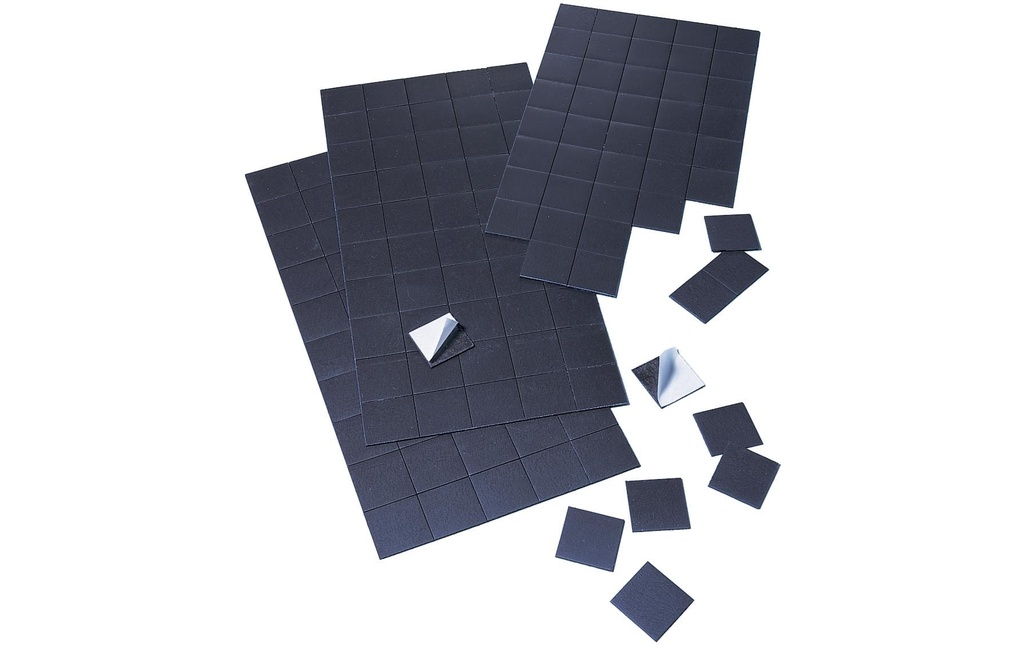 Franken Plaquettes magnétiques 2 x 2 cm, 50 pièces Noir