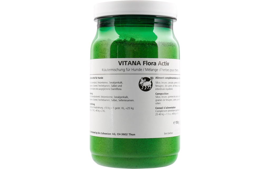 Vitana Supplément alimentaire pour chiens Flora Activ, 150 g