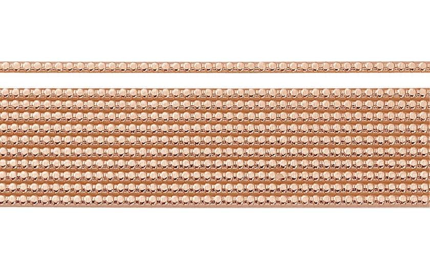 Knorr Prandell Cire décorative 2 mm Rayures de perles cuivrées