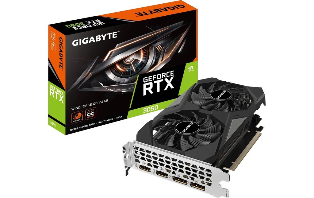 Gigabyte Carte graphique GeForce RTX 3050 WINDFORCE OC V2 6G