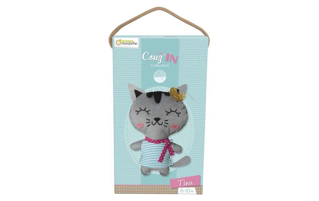 AVENUE MANDARINE Set bricolage chat Tina