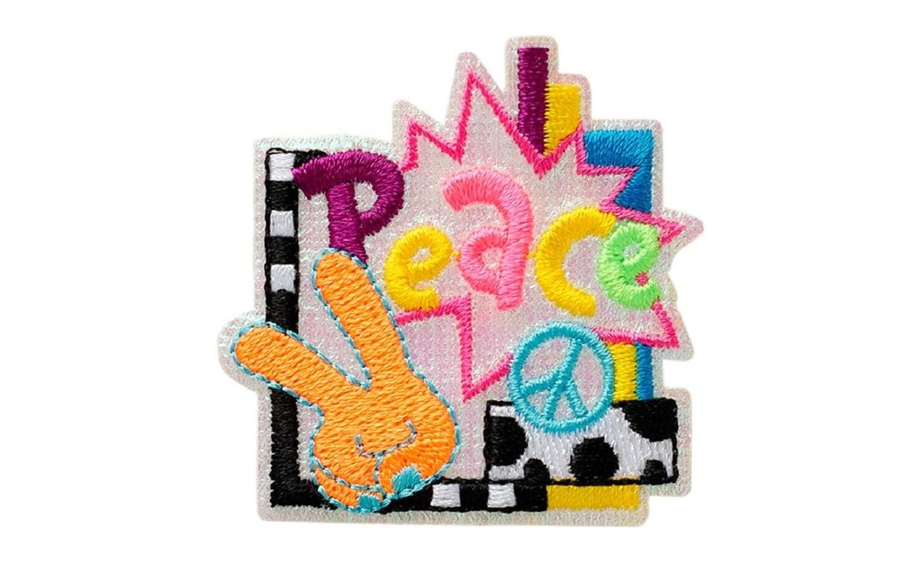 Mono-Quick Image thermocollante Midi Peace Neon 1 pièce