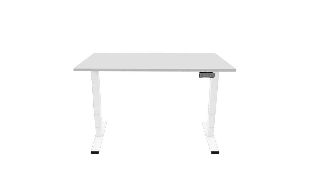 Contini RAL 9016 1.6 x 0.8 m Blanc avec plateau gris