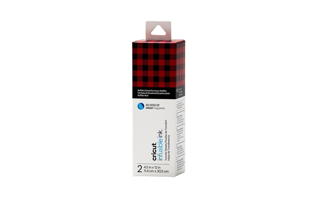 Cricut Film thermocollant Joy Infusible Ink 2 pièces, motif à carreaux