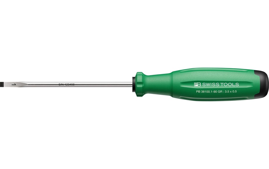 PB Swiss Tools Tournevis pour vis à fente SwissGrip Evo PB 38100.1-90 GR
